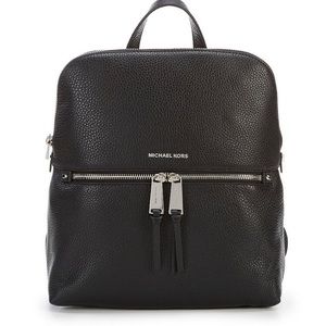 Michael Kors Rhea Slim Zip Backpack
